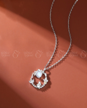Dây Chuyền Bạc Nữ Đính Đá Cz Thỏ Ngắm Trăng_899188 - belovedbeyond.com