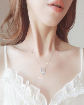 Dây Chuyền Bạc Đính Pha Lê Aurora Mặt Trăng_545817 - belovedbeyond.com