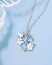 Dây Chuyền Bạc Đính Pha Lê Aurora Trái Tim_866671 - belovedbeyond.com