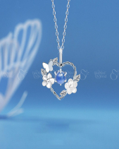 Dây Chuyền Bạc Đính Pha Lê Aurora Trái Tim_866671 - belovedbeyond.com