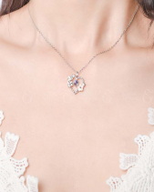 Dây Chuyền Bạc Đính Pha Lê Aurora Trái Tim_866671 - belovedbeyond.com