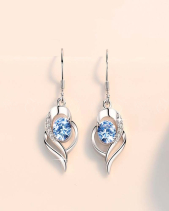 Bông Tai Bạc Ý S925 Mạ Bạch Kim Đá Cz Tim_991582 - belovedbeyond.com