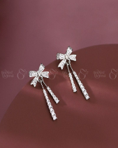 Bông Tai Bạc Đính Đá Cz Chiếc Nơ Sang Trọng_698154 - belovedbeyond.com