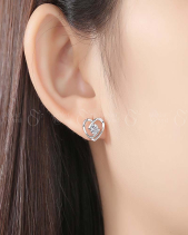 Bông Tai Bạc Nữ Đính Đá Cz Hình Trái Tim_547816 - belovedbeyond.com