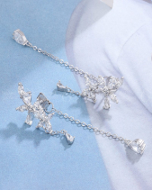 Bông Tai Bạc Nữ Đính Đá Cz Hình Hoa Lưu Ly_148289 - belovedbeyond.com