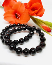 Vòng Tay Garnet Đỏ Nâu Đậm Tự Nhiên Không Xử Lý - belovedbeyond.com