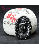 Mặt Phật Đá Thiên Thạch Đen Thiên Nhiên - belovedbeyond.com