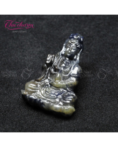 Mặt Bồ Tát Ngồi - Đá Saphirre Corumdum Tự Nhiên - belovedbeyond.com