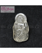 Mặt Phật Di Lặc Đá Thạch Anh Trắng Tự Nhiên - belovedbeyond.com