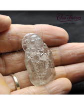 Mặt Phật Di Lặc Đá Thạch Anh Trắng Tự Nhiên - belovedbeyond.com