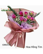 Bó Hoa Hồng Tím - belovedbeyond.com