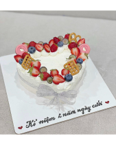 Bánh Kem Trái Tim Trái Cây - belovedbeyond.com