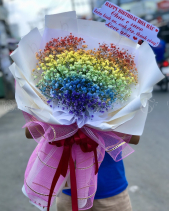 Bó Hoa Tình Yêu - Rainbow 136 - belovedbeyond.com