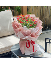 Bó Hoa Cúc Họa Mi Tone Hồng Vàng - belovedbeyond.com