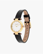 Đồng Hồ Nữ Dây Da Đen Coach Carry - belovedbeyond.com