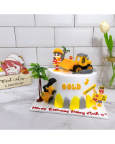 Bánh Gato Hình Xe Cẩu - belovedbeyond.com