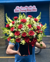 Hộp Hoa Khai Trương - Thịnh Vượng Kt157 - belovedbeyond.com