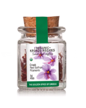 Saffron Hữu Cơ Krokos Kozanis Lọ Thủy Tinh Nắp Gỗ - belovedbeyond.com