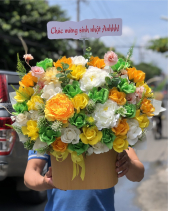 Hộp Hoa Sáp - Rực Rỡ Hs171 - belovedbeyond.com