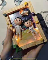 Khung Tranh Đất Sét Chibi - belovedbeyond.com