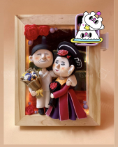 Khung Tranh Đất Sét Chibi (Kèm Led) - belovedbeyond.com