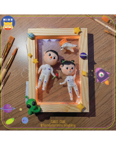 Khung Tranh Đất Sét Chibi (Kèm Led) - belovedbeyond.com