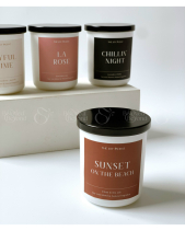 Sunset On The Beach - Nến Thơm Ly Trắng 4Oz - belovedbeyond.com