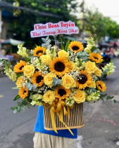 Giỏ Hoa Chúc Mừng Khai Trương - Quang Vinh Kt181 - belovedbeyond.com