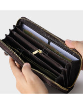 Ví Cầm Tay Dáng Dài Hoạ Tiết Cách Điệu Dfn258 - belovedbeyond.com