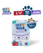 Tã Dán Hey Tiger Cho Bé Size L (10-15Kg)(50 Miếng) - belovedbeyond.com
