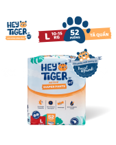 Tã Quần Hey Tiger Cho Bé Size L(10-15Kg)(52 Miếng) - belovedbeyond.com