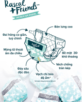 Tã Dán Rascal + Friends Size S (4-8Kg) (70 Miếng) - belovedbeyond.com