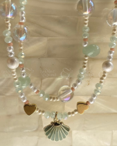 Vòng Tay - Vòng Cổ Sage Green Có Charm - belovedbeyond.com