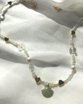 Vòng Tay - Vòng Cổ Sage Green Có Charm - belovedbeyond.com