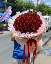 Bó Hoa 50 Bông Hồng Sáp - Vĩnh Cữu Hs204 - belovedbeyond.com