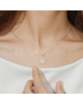 Dây Chuyền Bạc 925 Sao Tuyết Đính Đá_Vyn51 - belovedbeyond.com