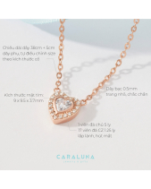 Dây Chuyền Bạc 925 Trái Tim Đính Đá_Vyn46 - belovedbeyond.com