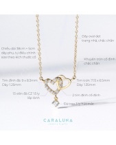 Dây Chuyền Bạc 925 Hai Trái Tim Gắn Kết_Vyn06 - belovedbeyond.com