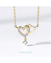 Dây Chuyền Bạc 925 Hai Trái Tim Gắn Kết_Vyn06 - belovedbeyond.com