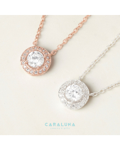 Dây Chuyền Bạc 925 Tròn Đính Đá Lấp Lánh_Vyn23 - belovedbeyond.com