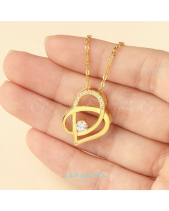 Dây Chuyền Bạc 925 Vòng Tròn Lồng Vô Cực_Dn30 - belovedbeyond.com