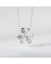 Dây Chuyền Bạc 925 Cỏ 3 Lá Tình Yêu Đính Đá_Vyn35 - belovedbeyond.com