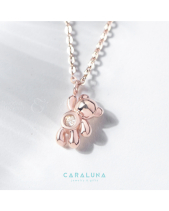 Dây Chuyền Bạc 925 Gấu Dễ Thương Đính Đá_Vyn33 - belovedbeyond.com