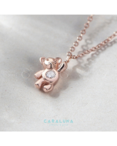 Dây Chuyền Bạc 925 Gấu Dễ Thương Đính Đá_Vyn33 - belovedbeyond.com