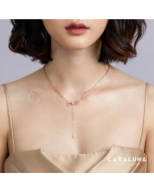 Dây Chuyền Bạc 925 Lariat Nơ Đính Đá_Vyn32 - belovedbeyond.com