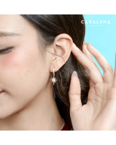 Hoa Tai Bạc 925 Dáng Thả Sao Đính Đá_Vye39 - belovedbeyond.com