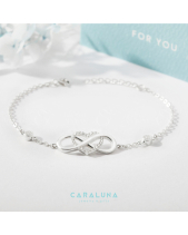 Lắc Tay Bạc 925 Trái Tim Vô Cực Đính Đá_Vyb37 - belovedbeyond.com