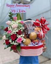 Giỏ Hoa Trái Cây - Ht02 - belovedbeyond.com