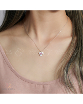 Dây Chuyền Khắc Chữ Cái Tên Gia Đình Màu Bạc - belovedbeyond.com