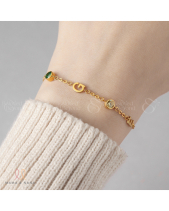 Vòng Tay Chữ Cái Đầu Tên Gia Đình Đính Đá Xi Vàng - belovedbeyond.com